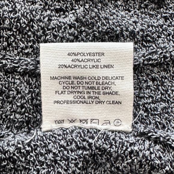 Rumored Lakeville Cable Knit Sleeveless Maxi Dress in Black Smoke Heather - Picture 9 of 11